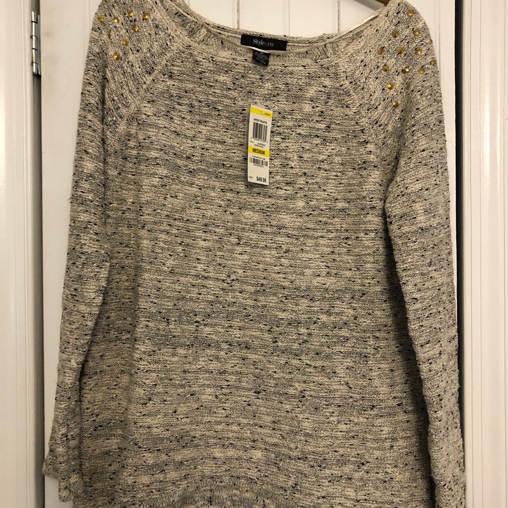 Tunic length sparkly sweater - Picture 1 of 3